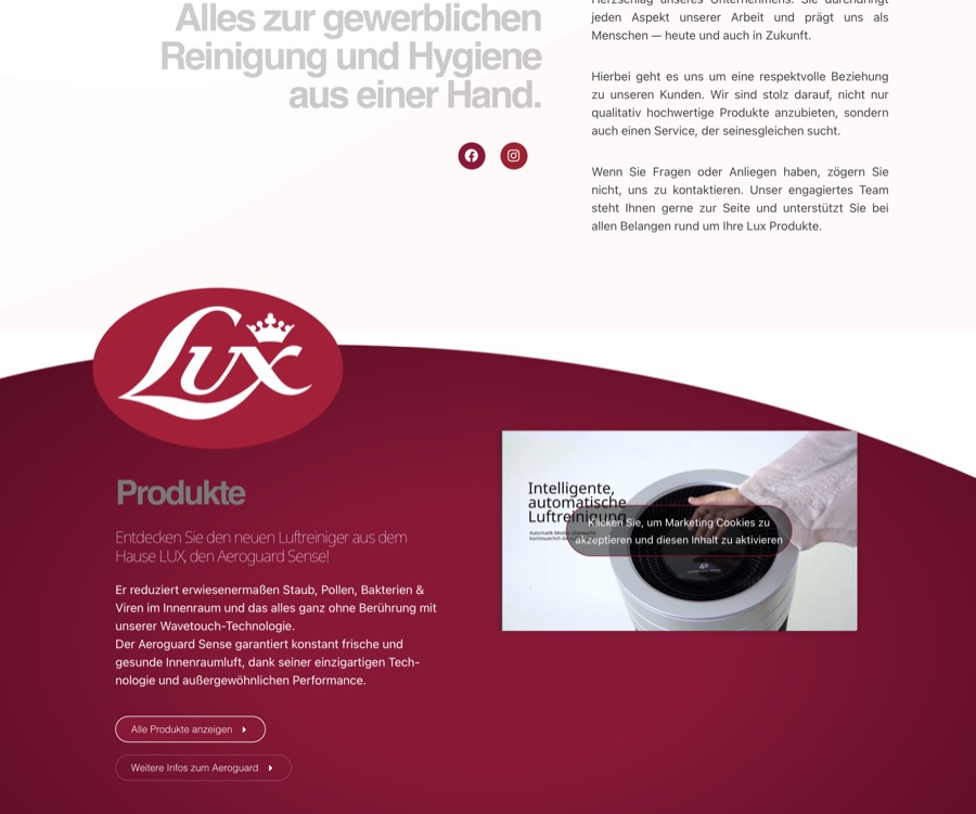Allclean Website Showcase