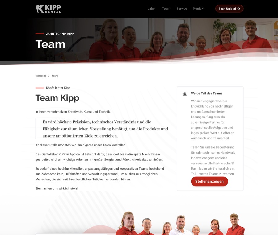 Kipp Dental Website Showcase